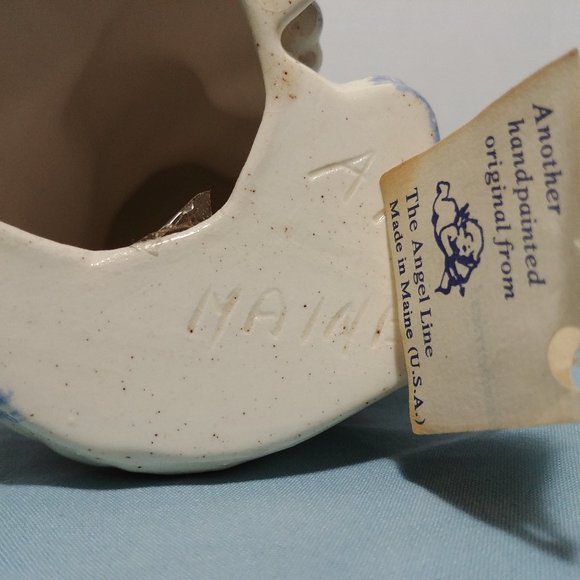 The Angel Line Maine Ceramic Cat Statue Blueberry Very Rare - Picture 10 of 10